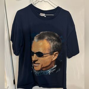 Vintage nascar mark martin racing shirt blue chase race facts men’s large